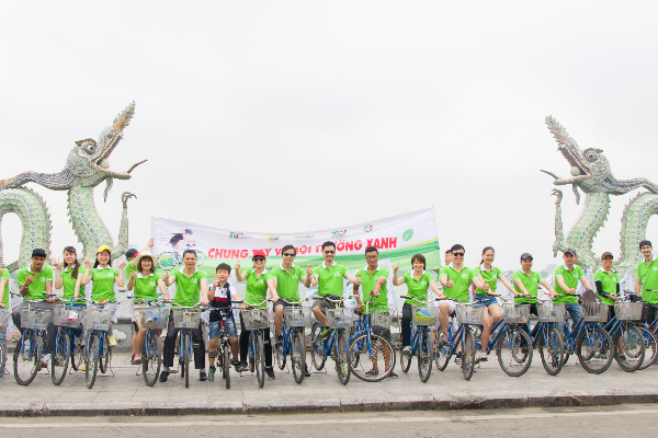 TECGROUP cùng TTVN tổ chức hoạt động đạp xe vì môi trường